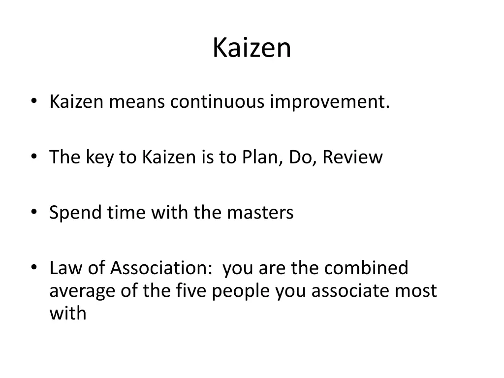 kaizen