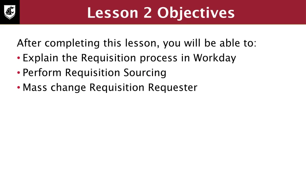 lesson 2 objectives