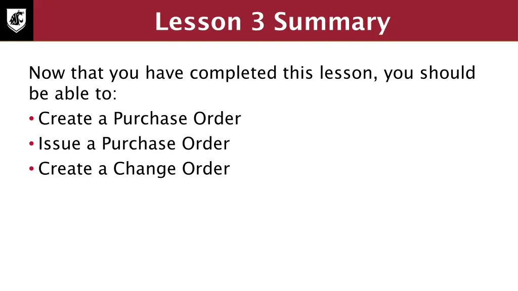 lesson 3 summary