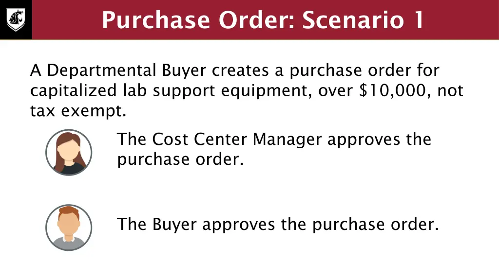 purchase order scenario 1