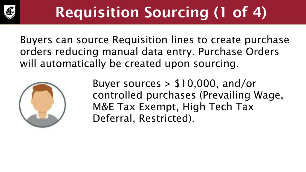 requisition sourcing 1 of 4