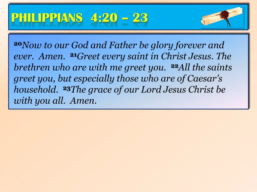 philippians 4 20 23