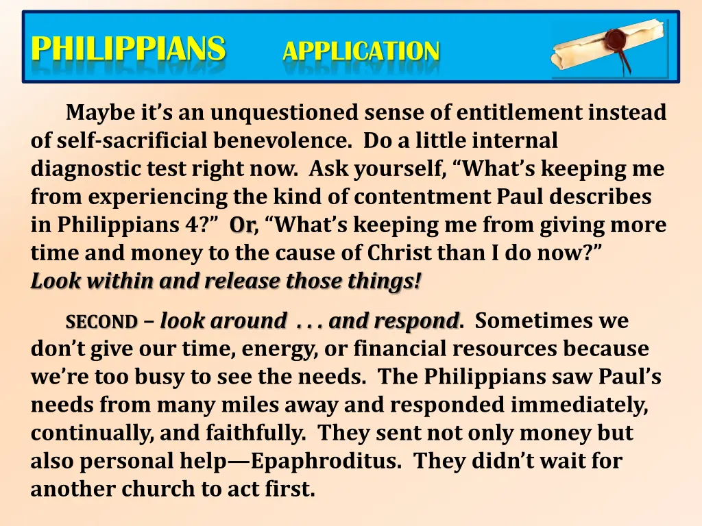 philippians application 1