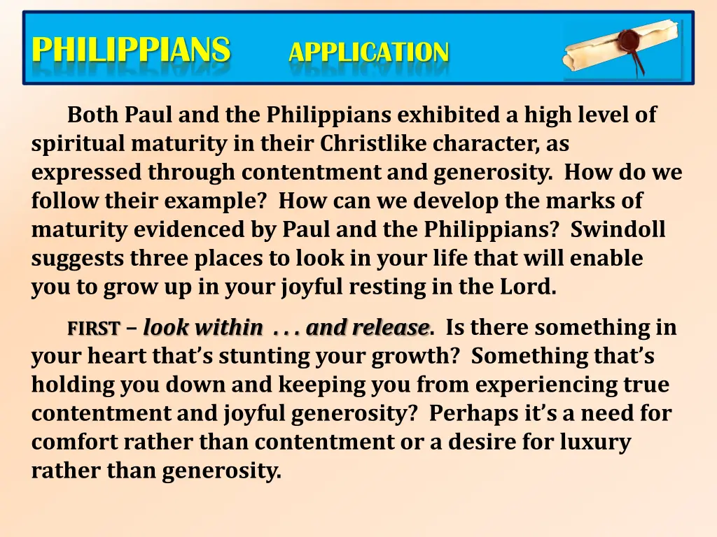 philippians application