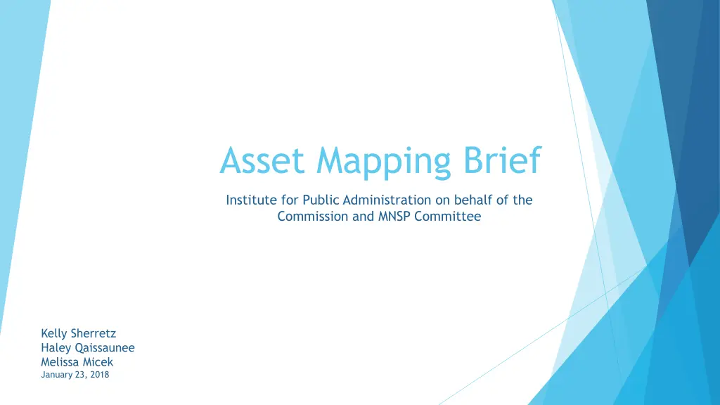 asset mapping brief