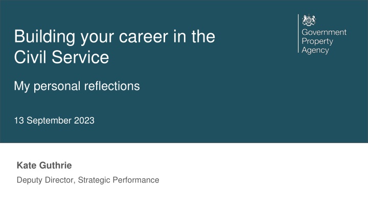 building your career in the civil service