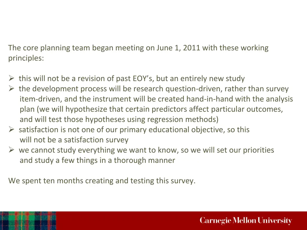 the core planning team began meeting on june