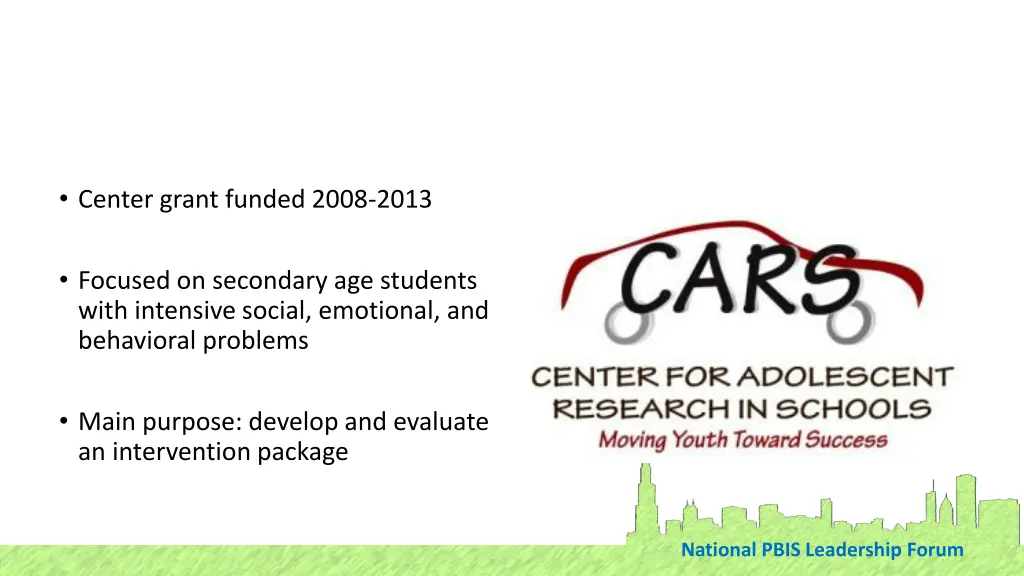 center grant funded 2008 2013