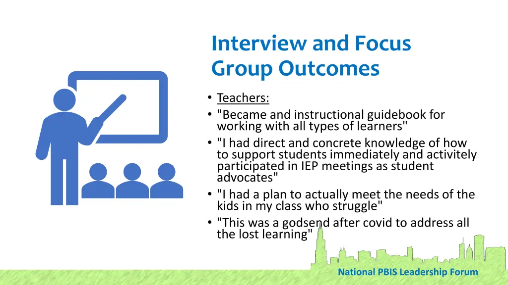 interview and focus group outcomes