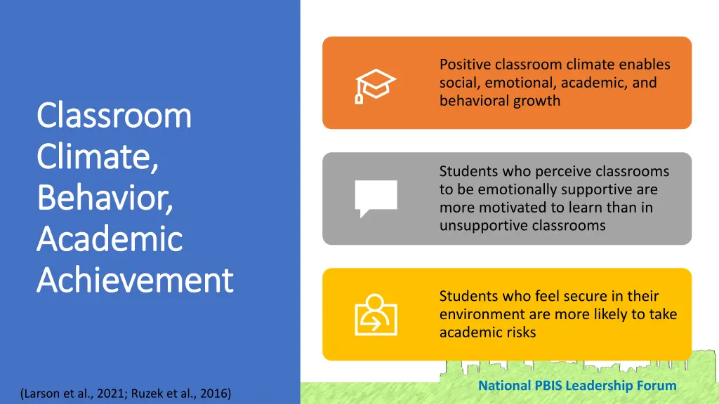 positive classroom climate enables social