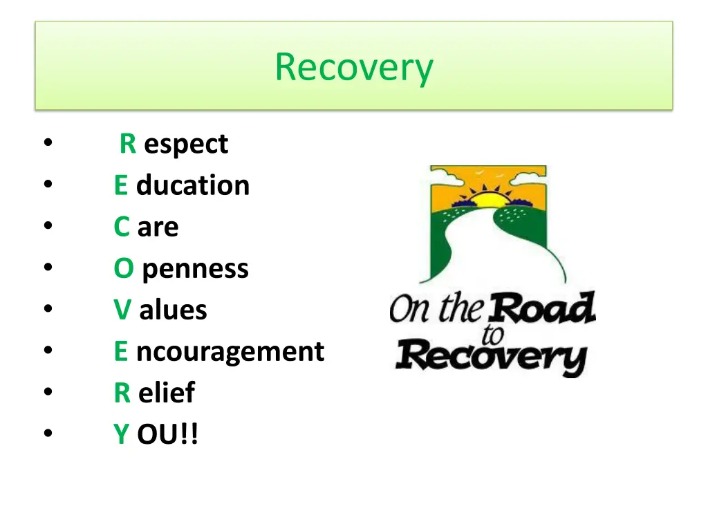 recovery