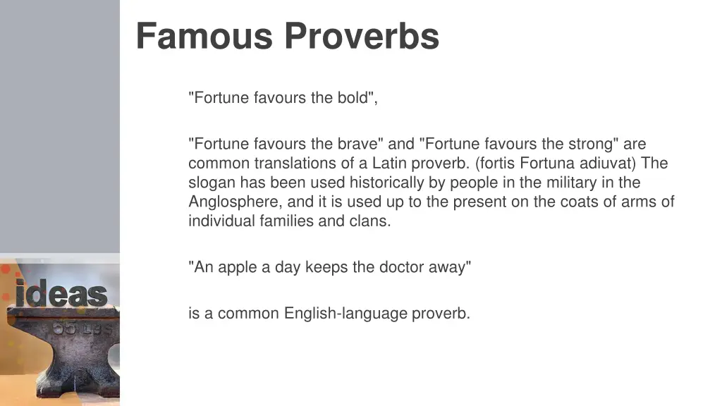 famous proverbs 1