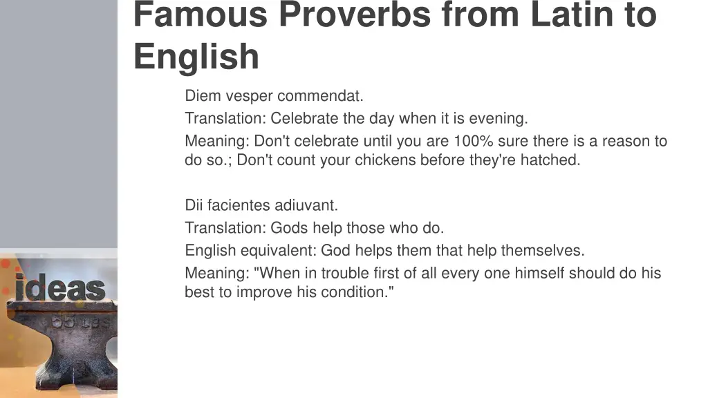 famous proverbs from latin to english 1