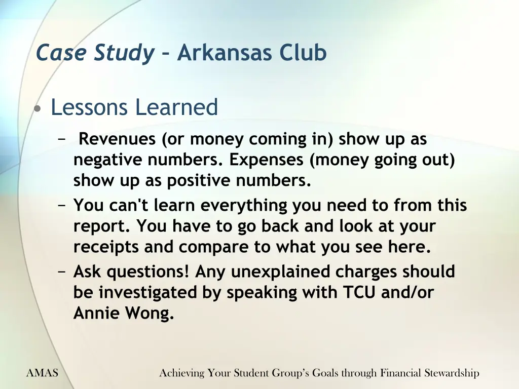 case study arkansas club 3