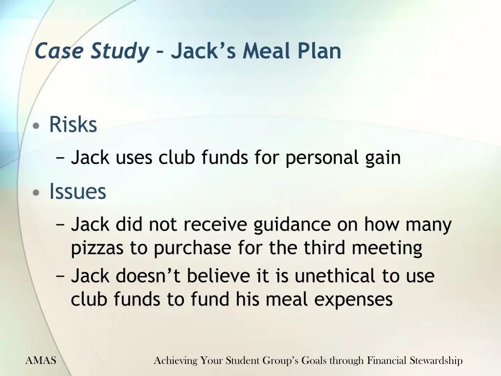 case study jack s meal plan 2