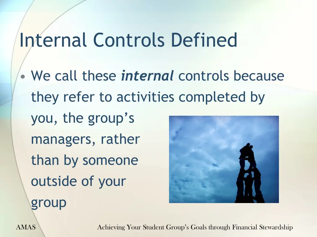 internal controls defined 1