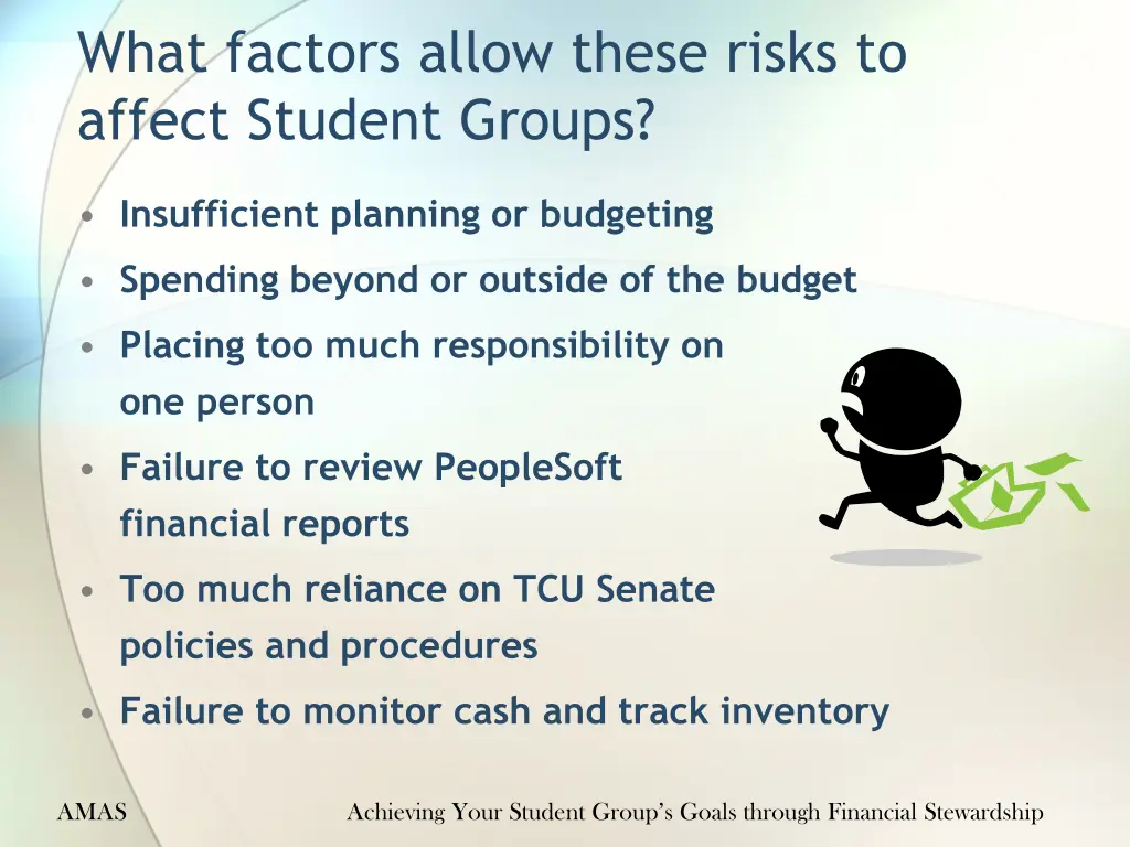 what factors allow these risks to affect student