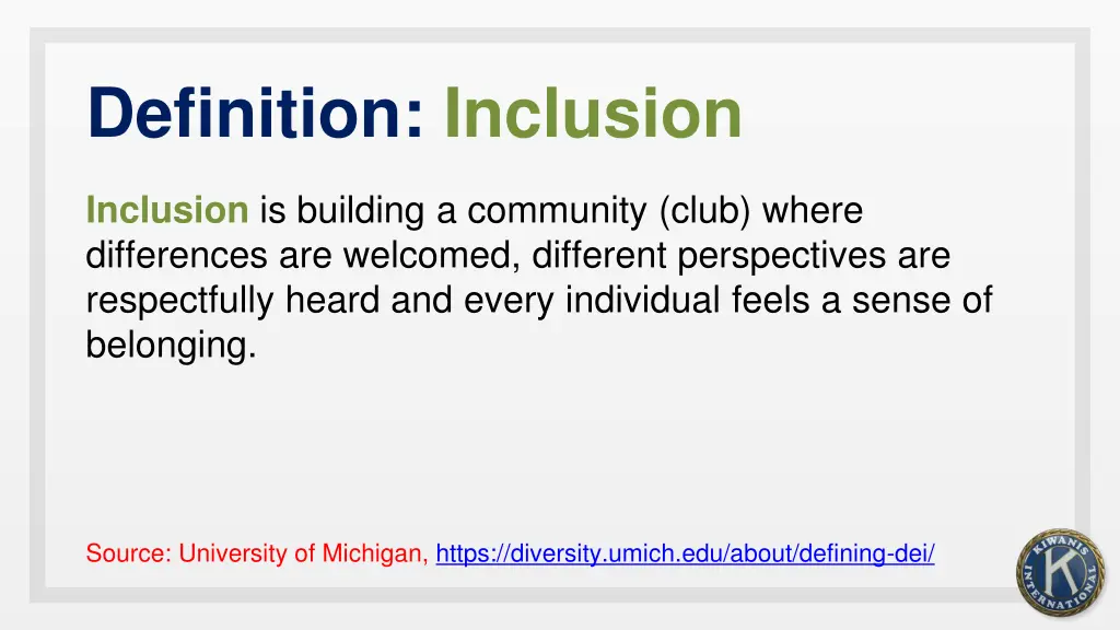 definition inclusion