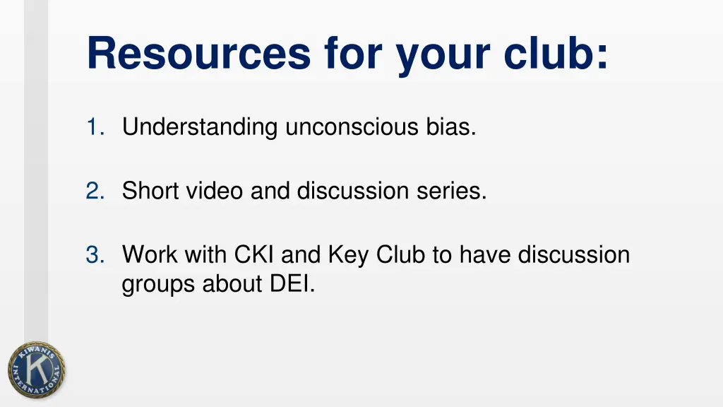 resources for your club