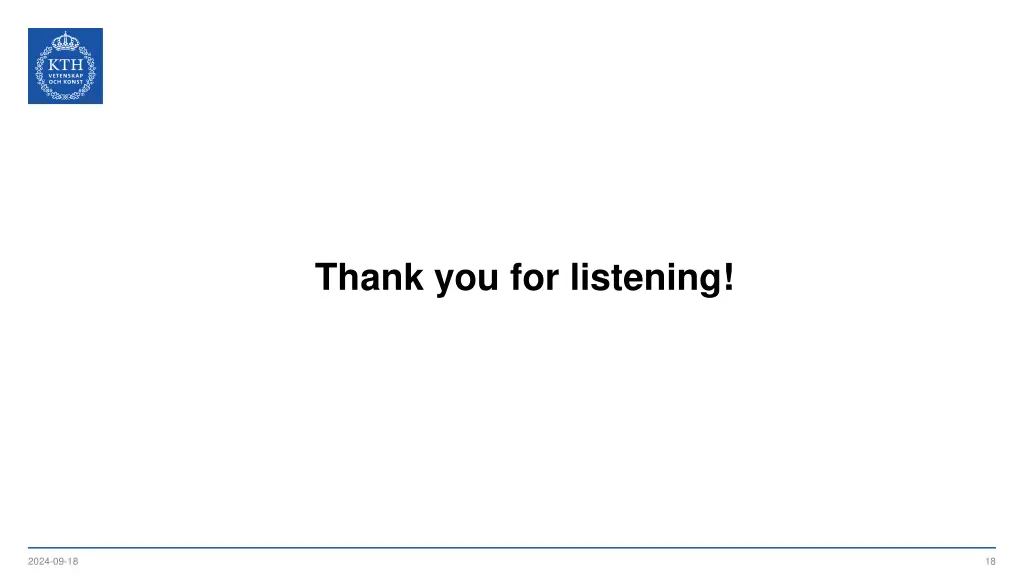 thank you for listening