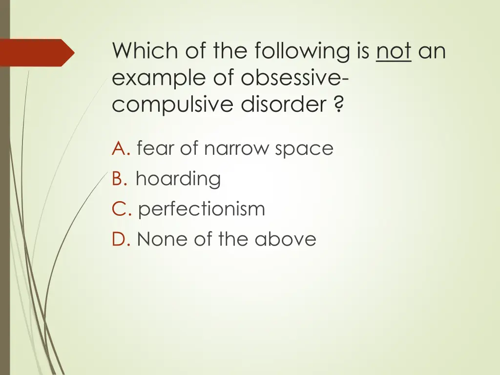 which of the following is not an example