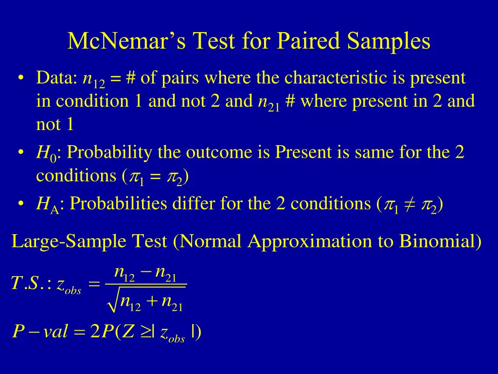 mcnemar s test for paired samples 2