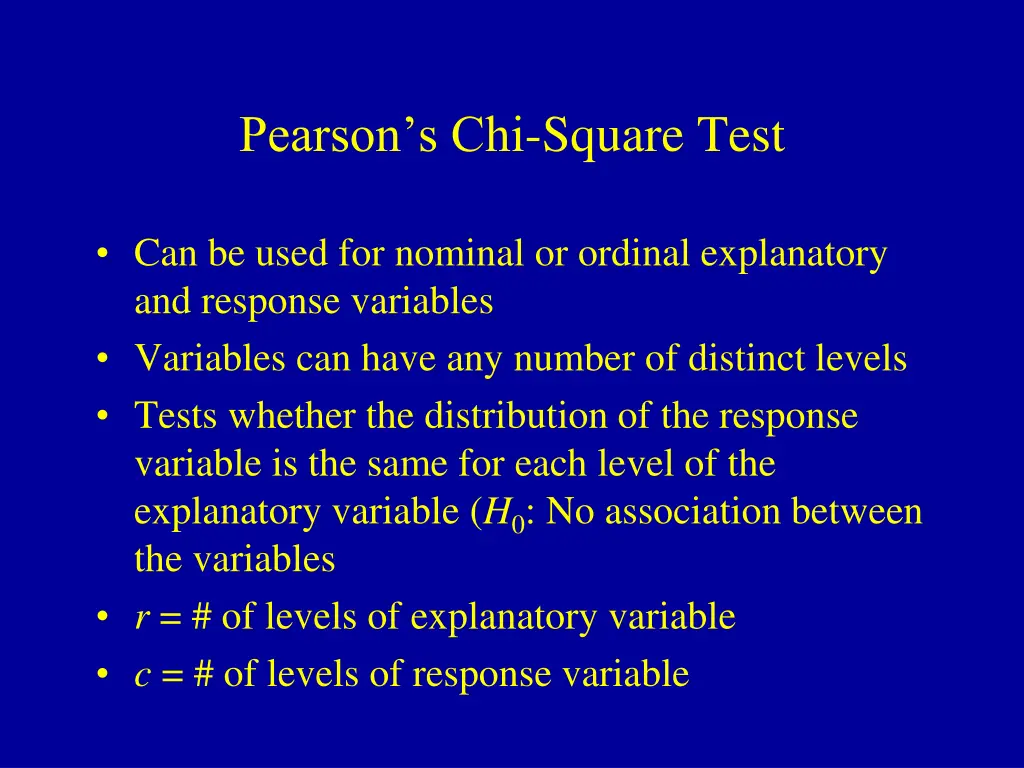 pearson s chi square test