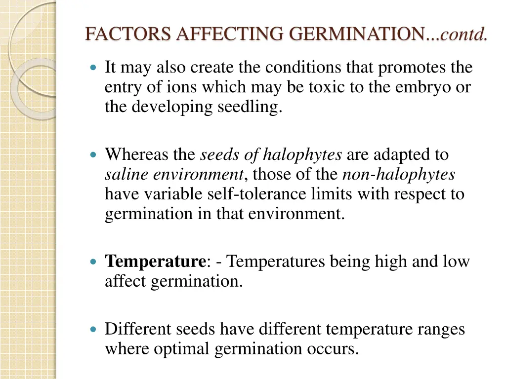 factors affecting germination contd 3