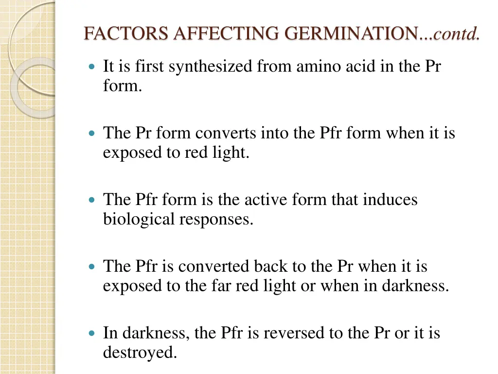 factors affecting germination contd 8