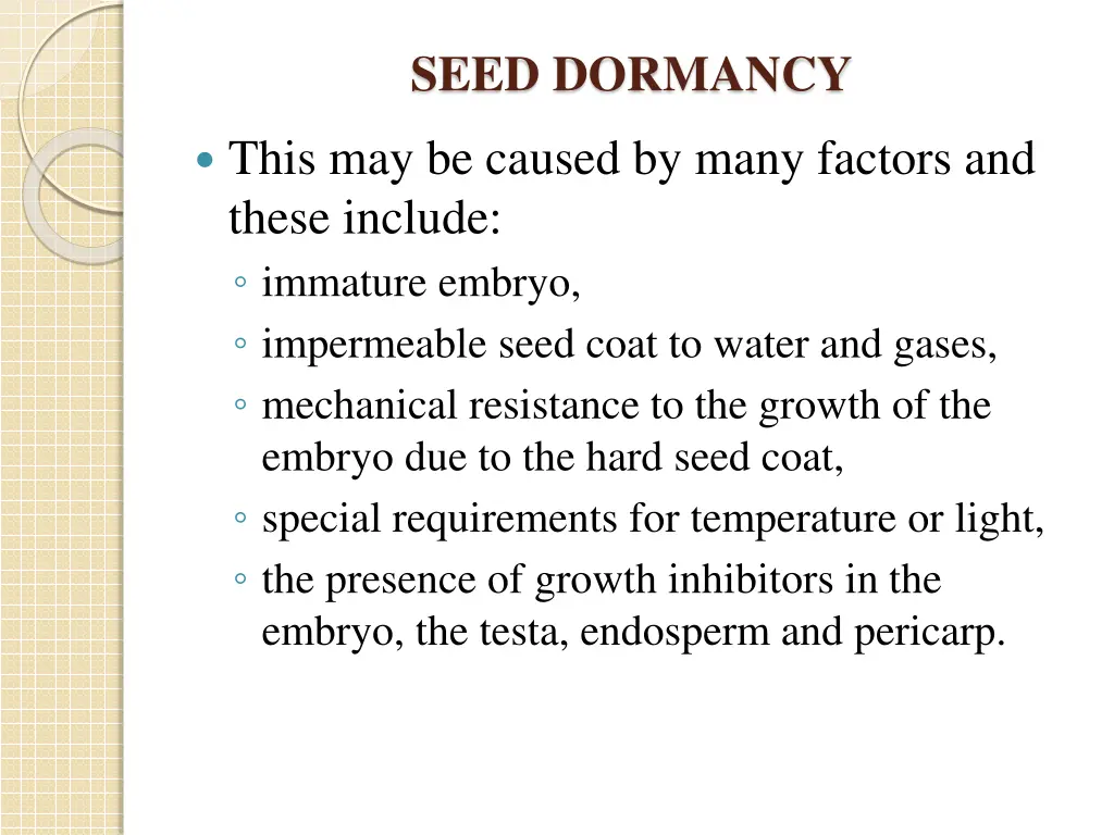 seed dormancy