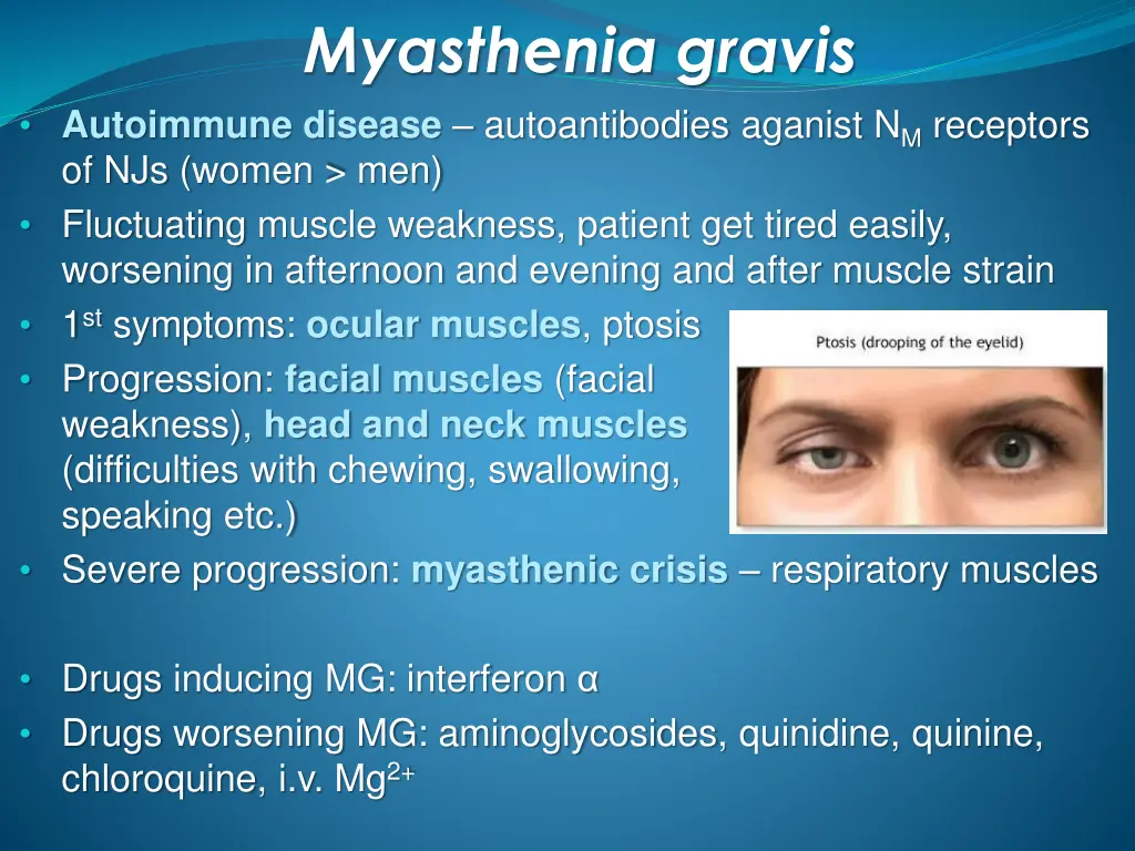 myasthenia gravis