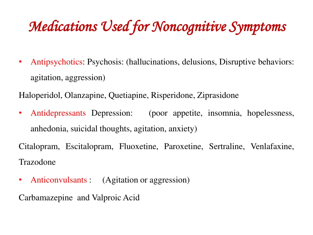 medications used for medications used