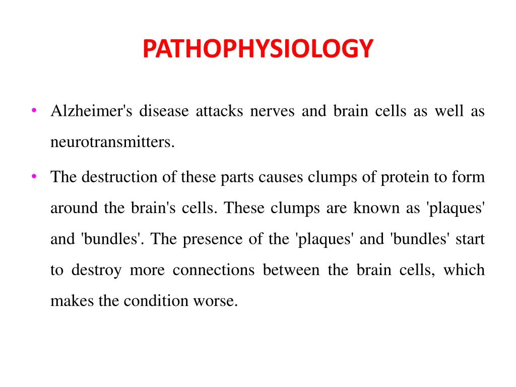 pathophysiology