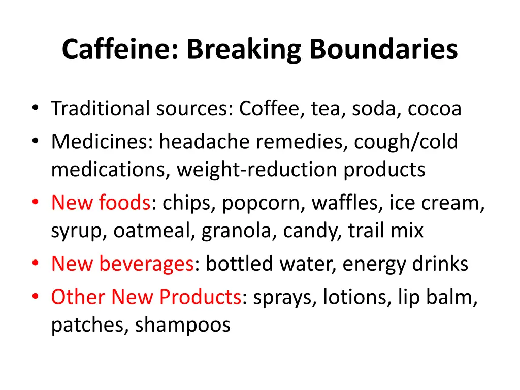 caffeine breaking boundaries