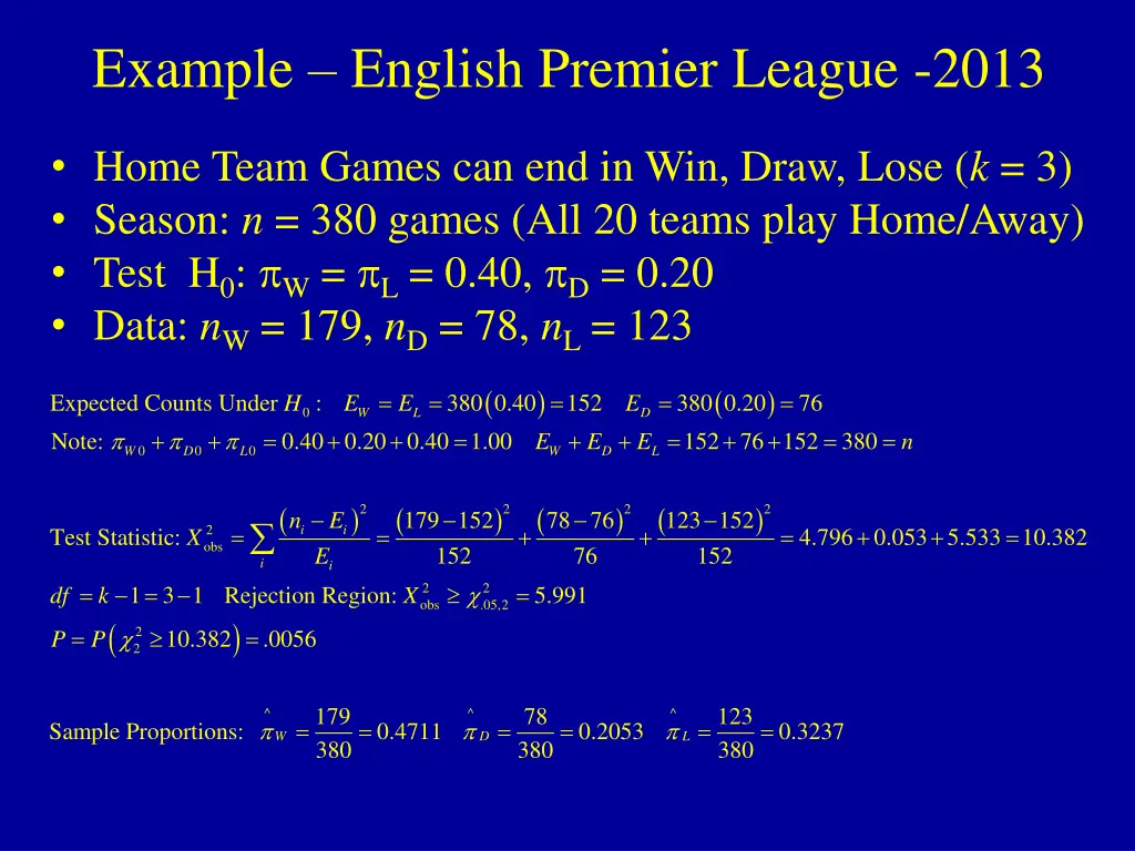 example english premier league 2013