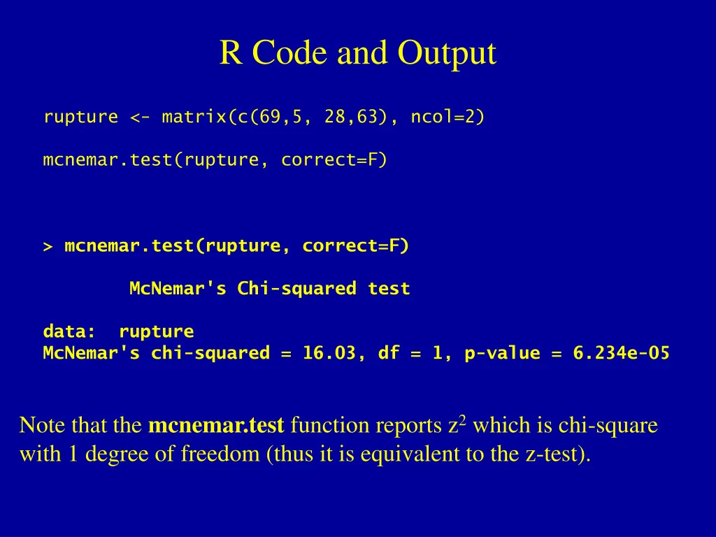 r code and output 1