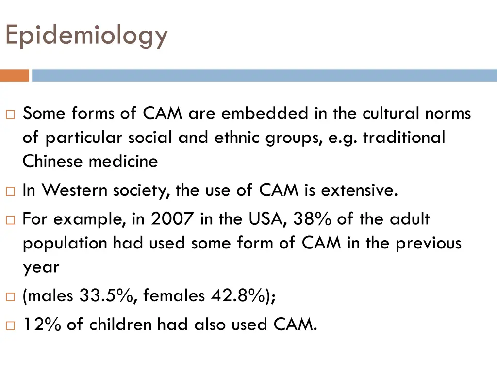 epidemiology