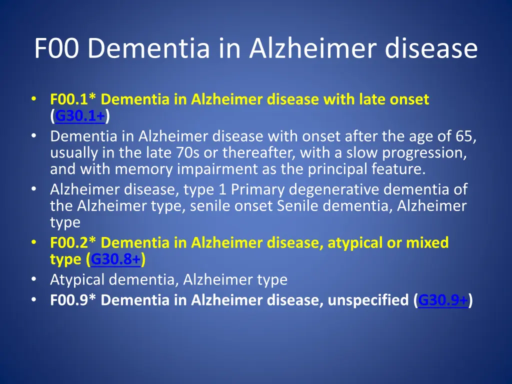 f00 dementia in alzheimer disease 1