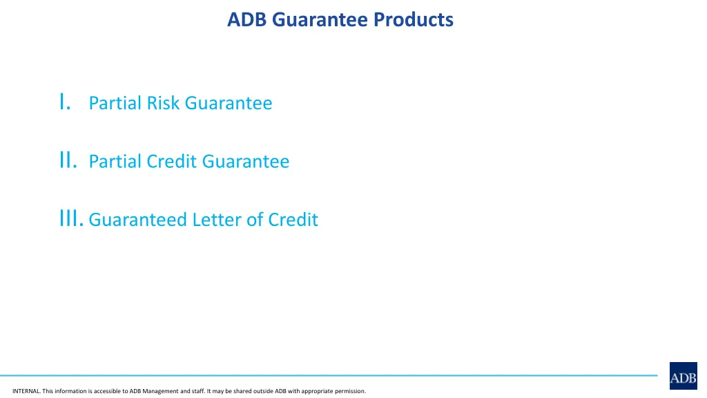 adb guarantee products