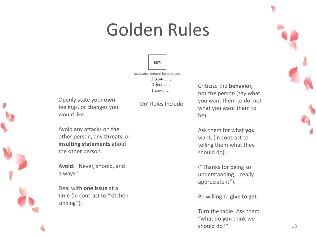 golden rules