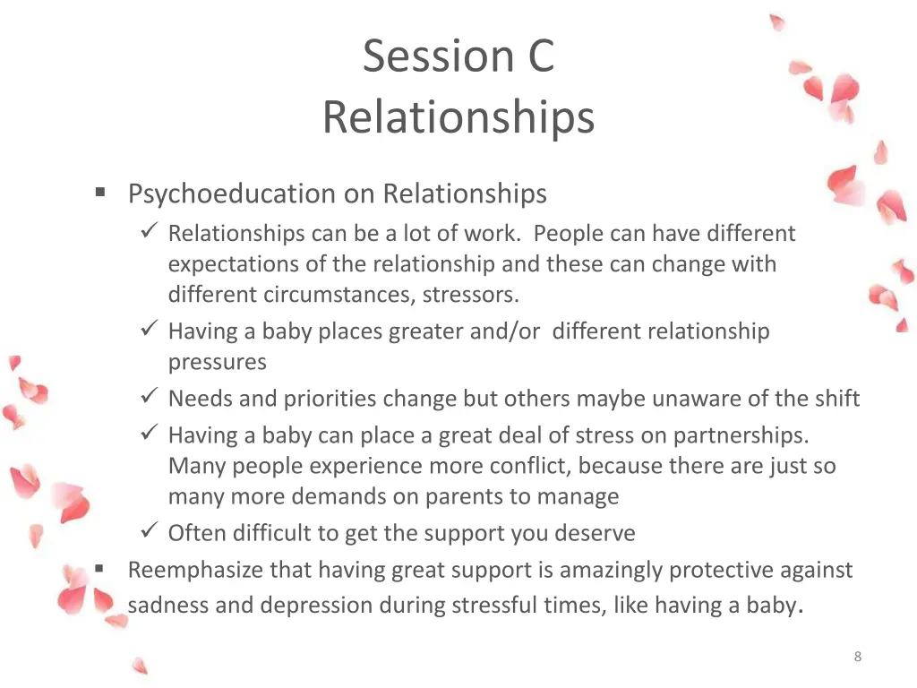 session c relationships