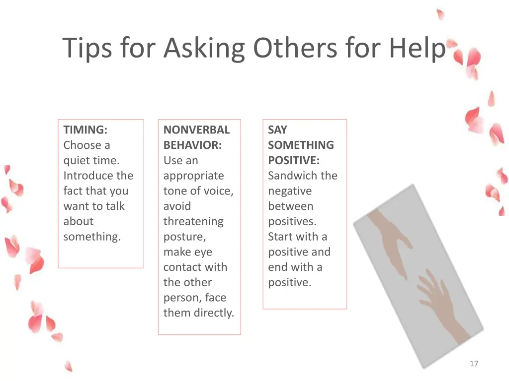 tips for asking others for help