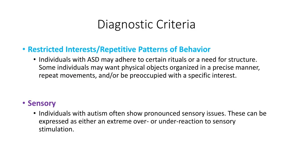 diagnostic criteria 1