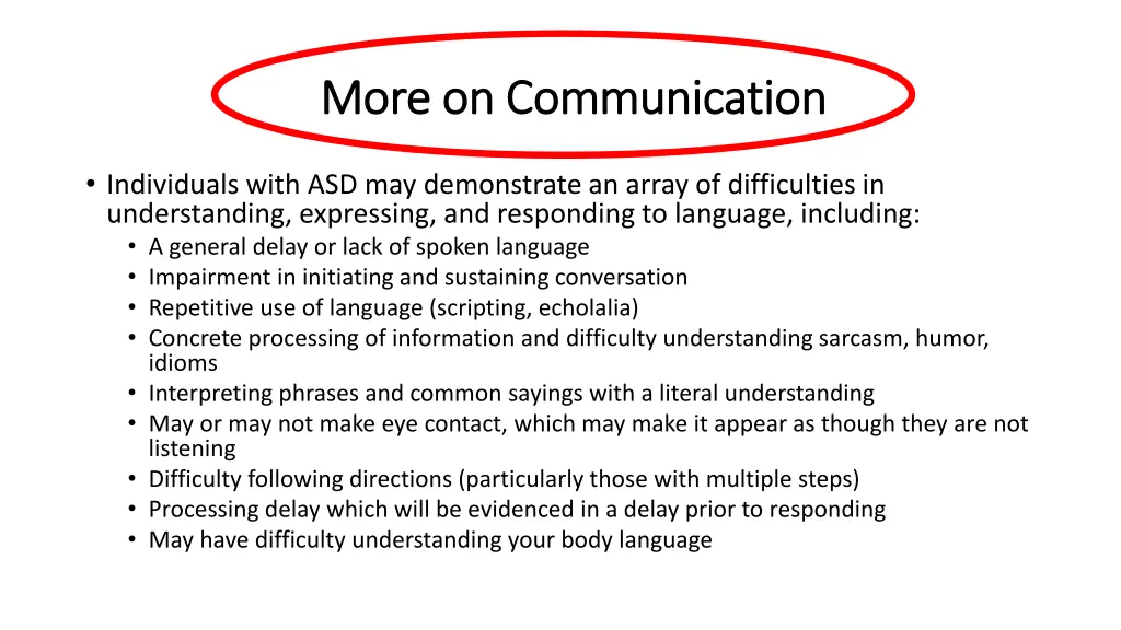 more on communication more on communication