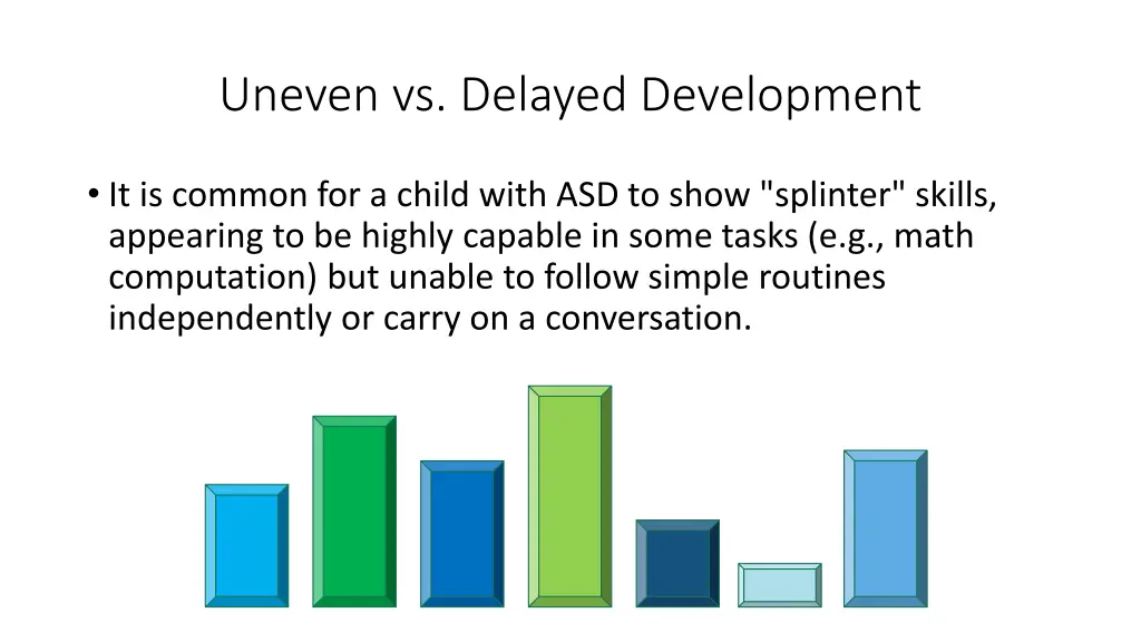 uneven vs delayed development