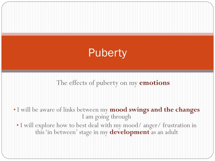 puberty