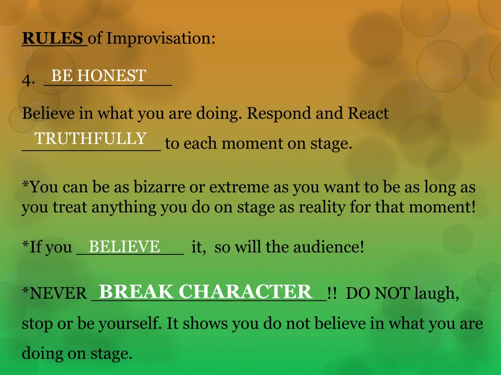 rules of improvisation 3