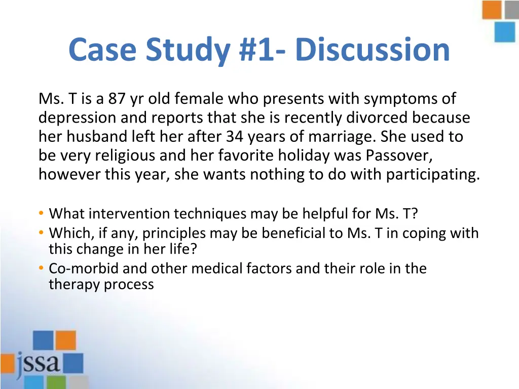 case study 1 discussion