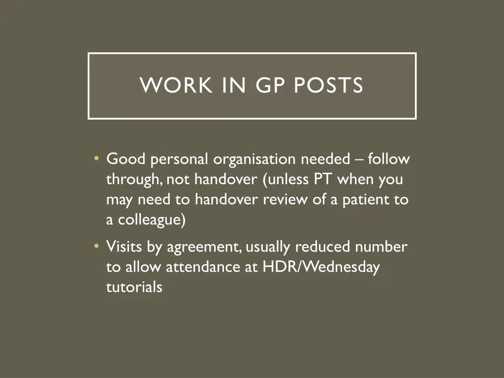 work in gp posts 1