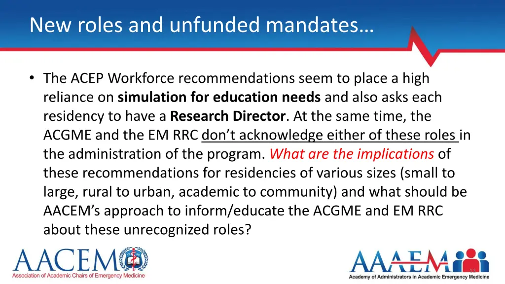 new roles and unfunded mandates